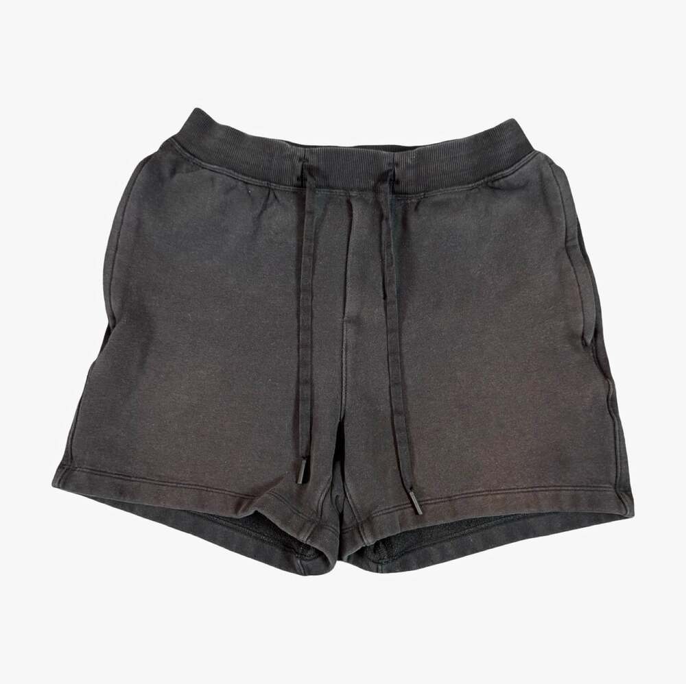 Lululemon Black Athletic Yoga Shorts Drawstring Pockets Runner Sweat Shorts S